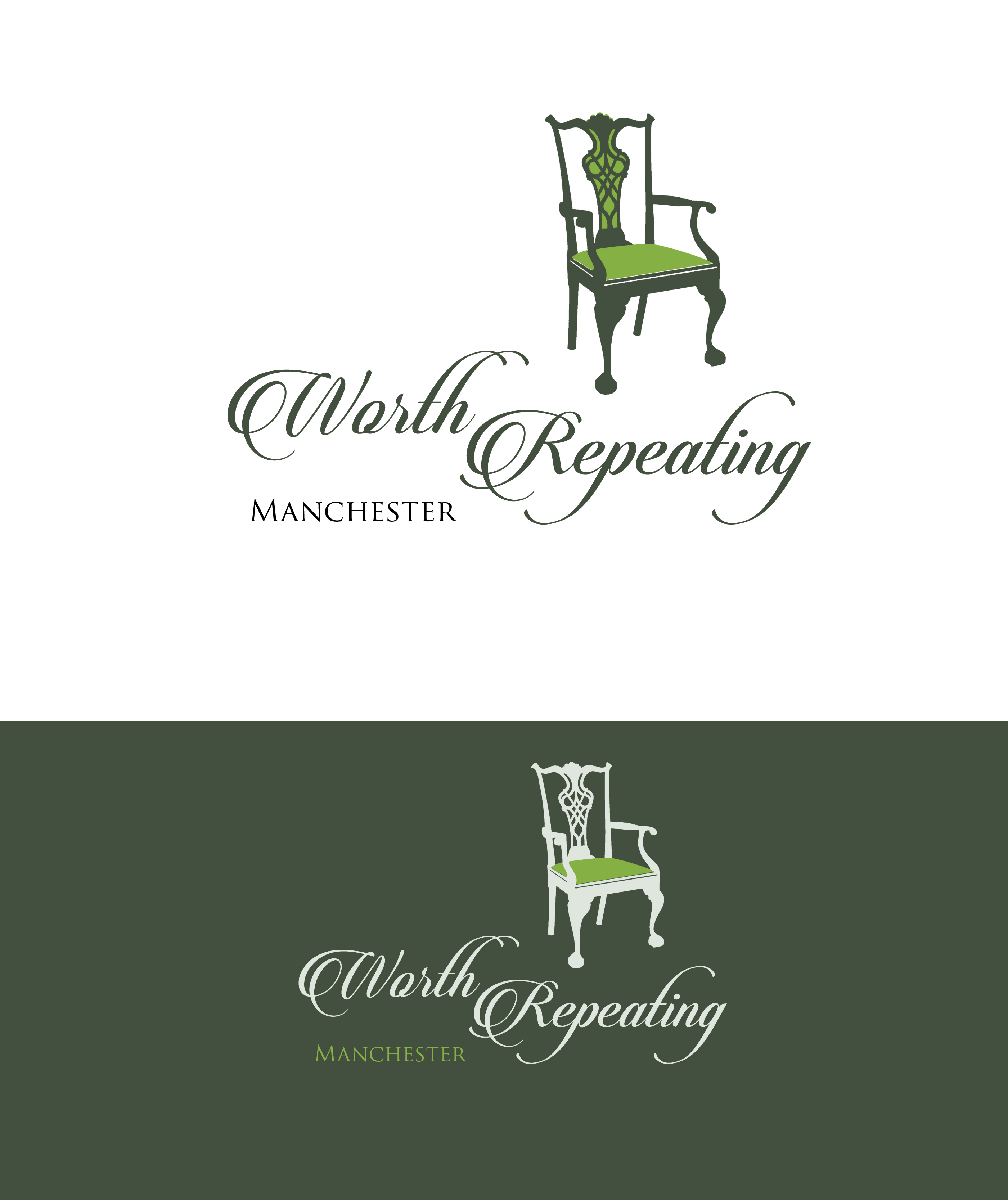 Logo Design by Ana Gocheva for Worth Repeating | Design #23594876