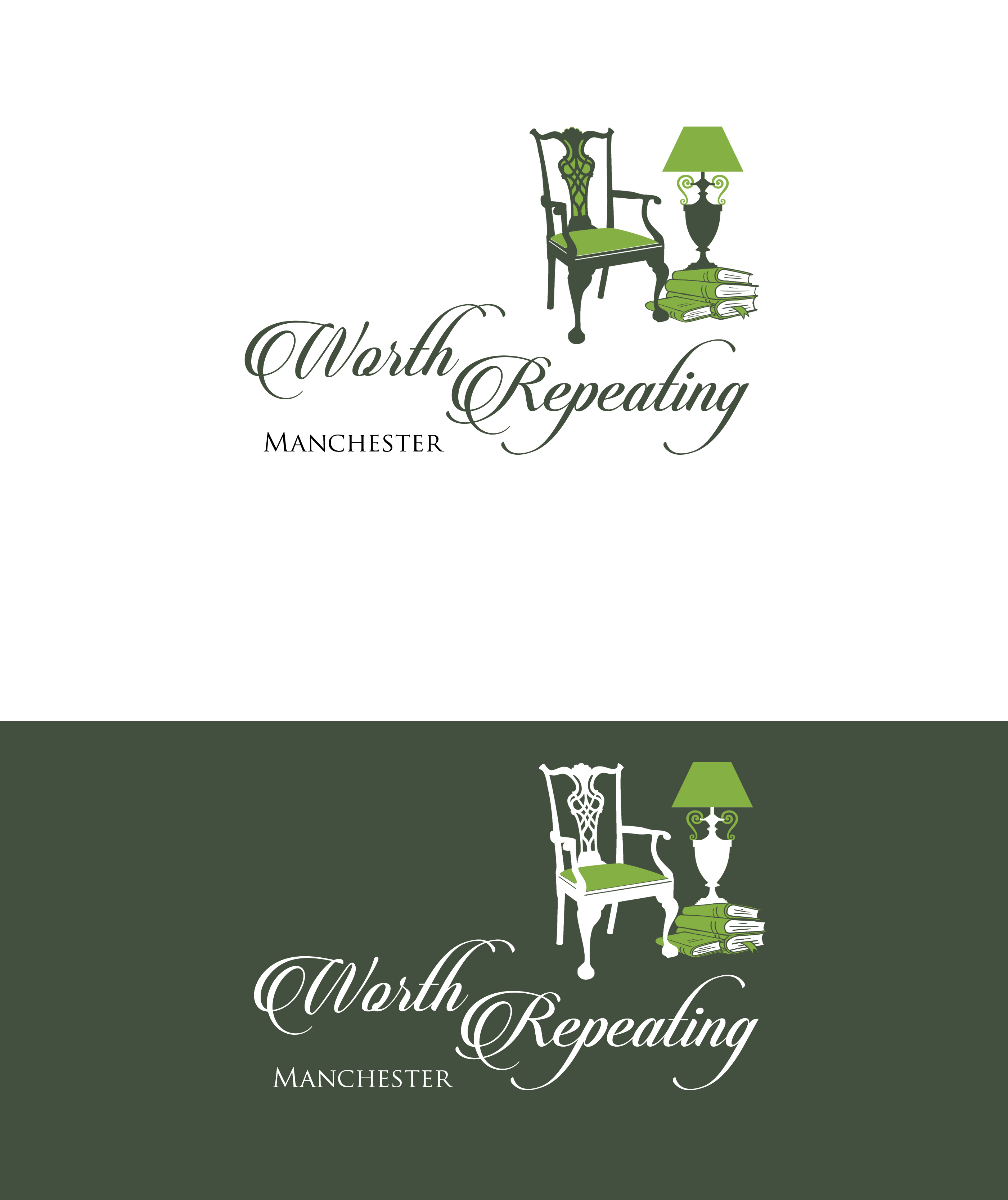 Logo Design by Ana Gocheva for Worth Repeating | Design #23594877
