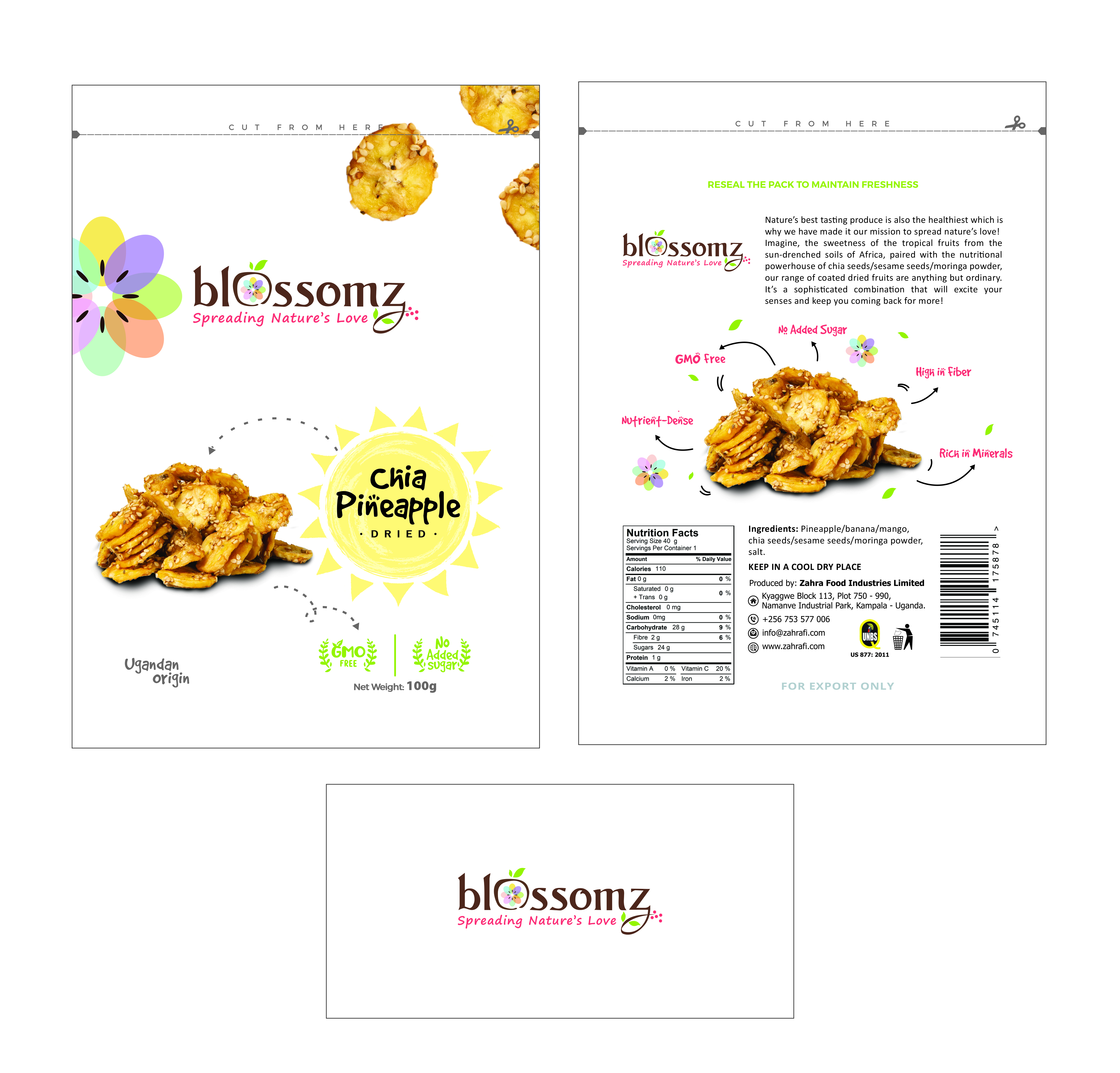 Verpackungs-Design von Dominick Madson für Zahra Food Industries Ltd | Design #23610713