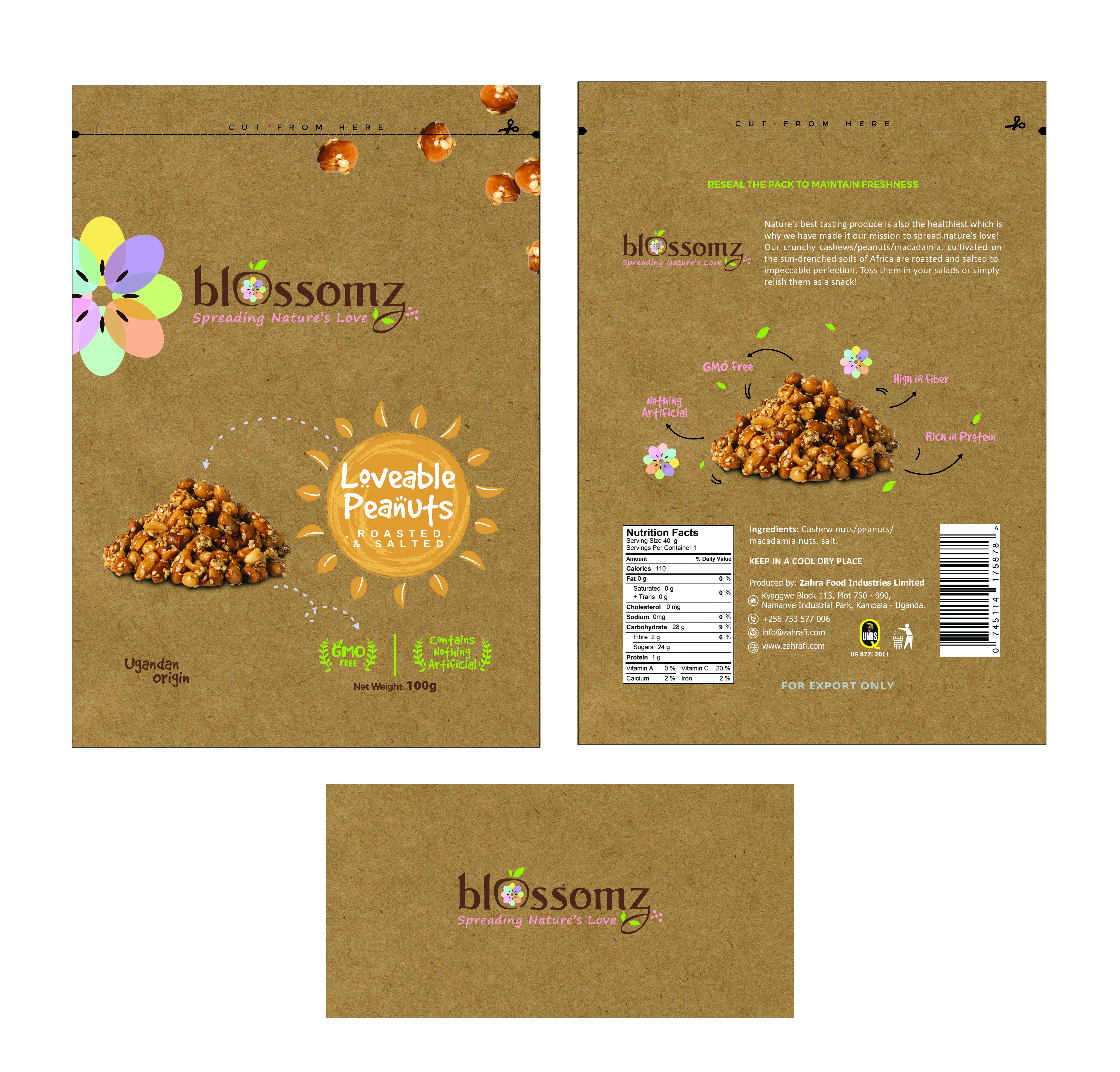 Verpackungs-Design von Dominick Madson für Zahra Food Industries Ltd | Design #23610714