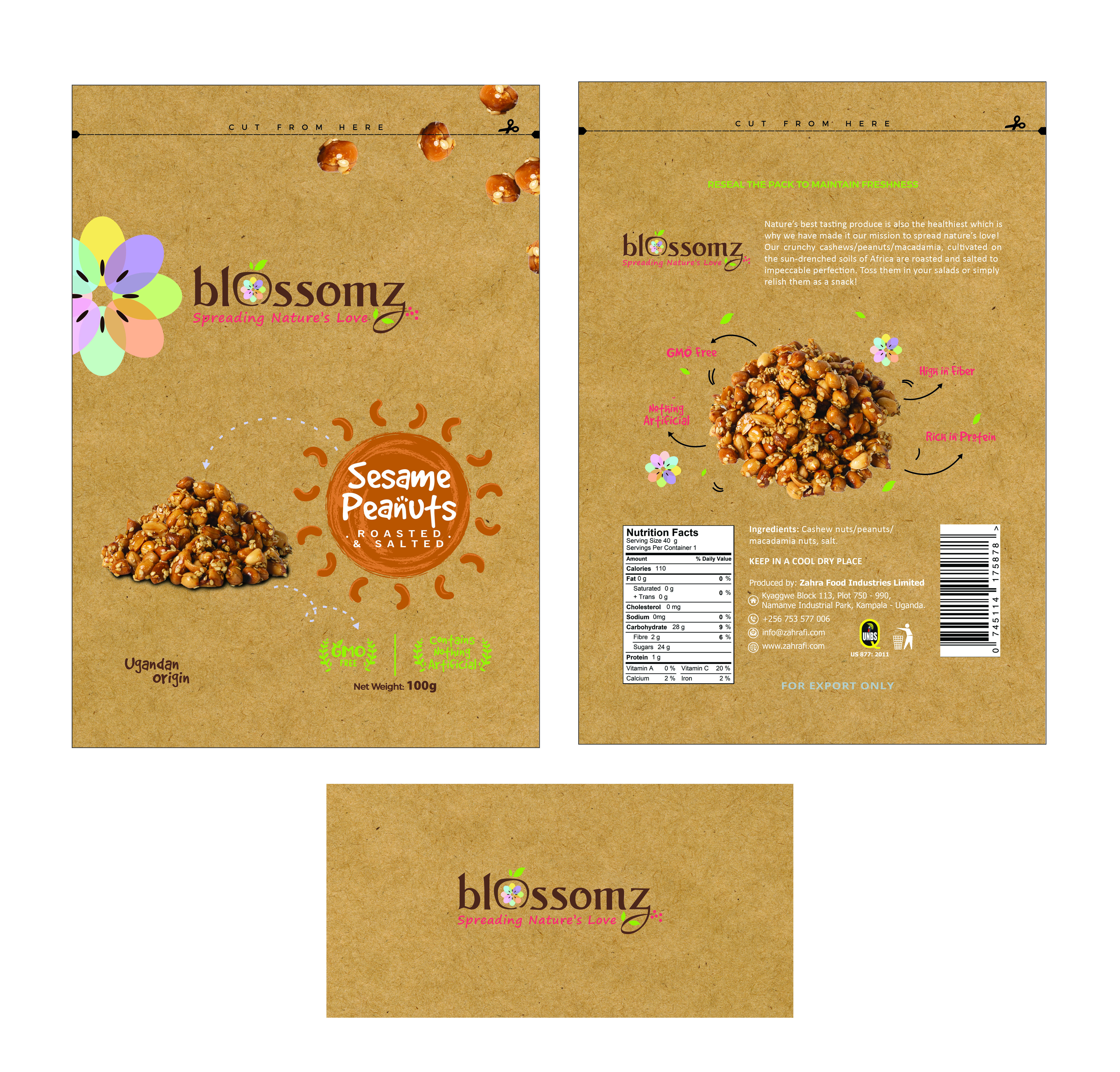 Verpackungs-Design von Dominick Madson für Zahra Food Industries Ltd | Design #23619306