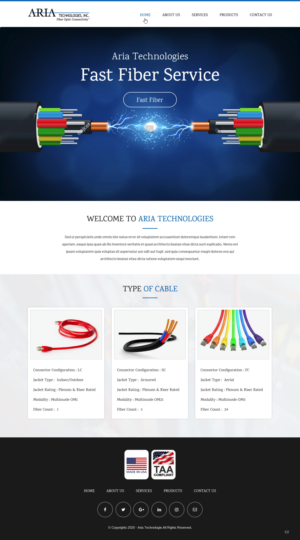 Diseño de Página de Aterrizaje por pb para FiberCablesDirect.com | Diseño: #23587915