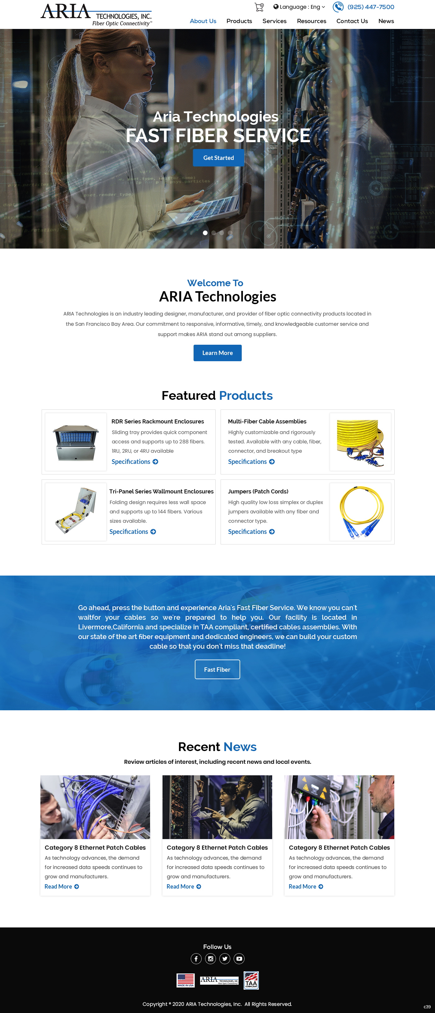 Landing Page Design by pb for FiberCablesDirect.com | Design #23587931