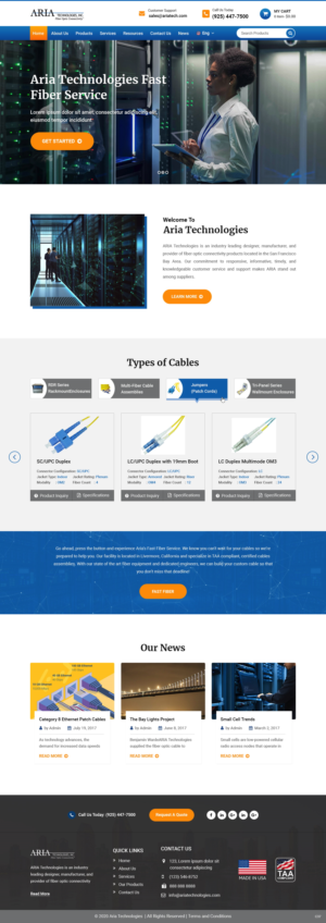 Diseño de Página de Aterrizaje por pb para FiberCablesDirect.com | Diseño: #23587932