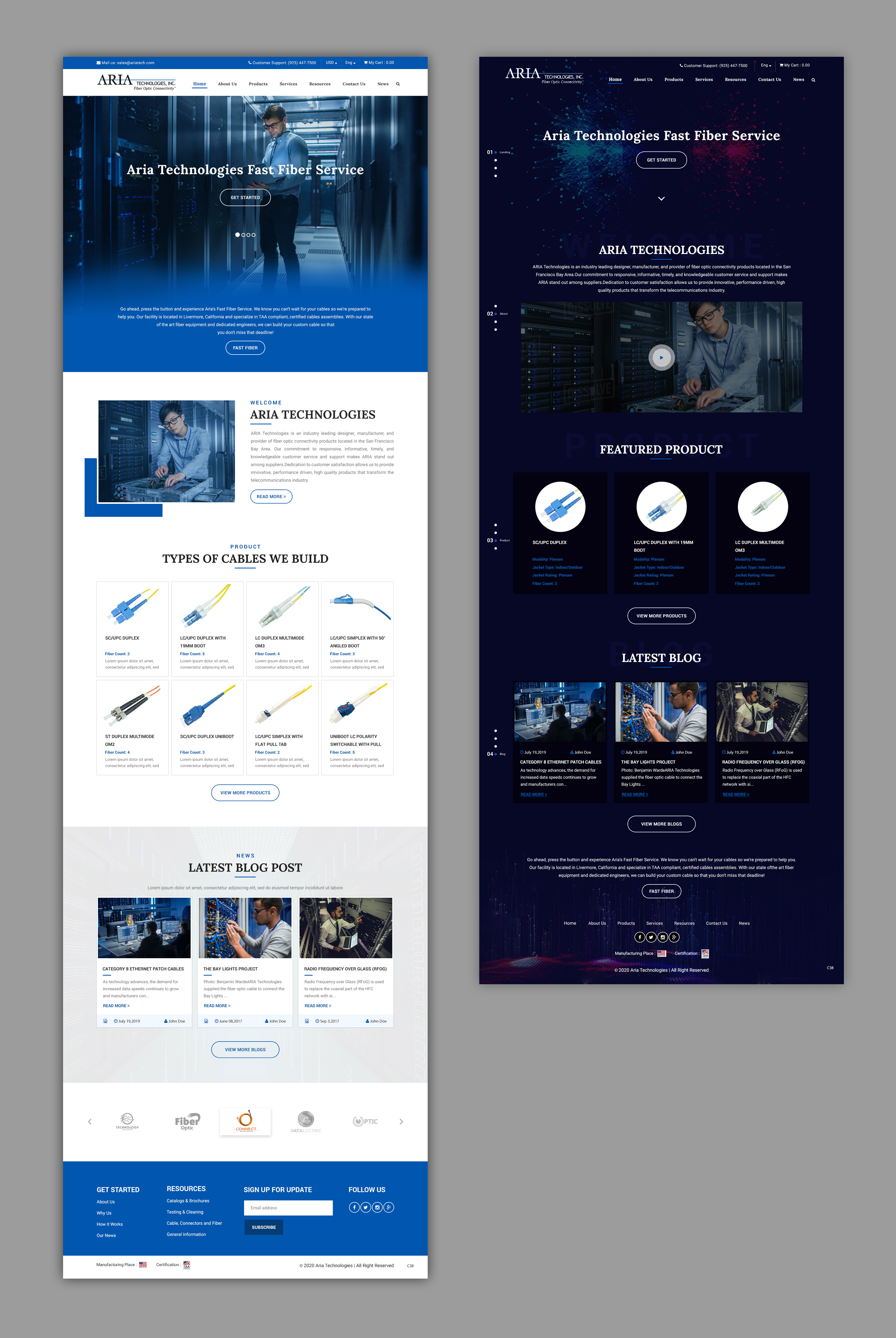 Landing Page Design by pb for FiberCablesDirect.com | Design #23587933