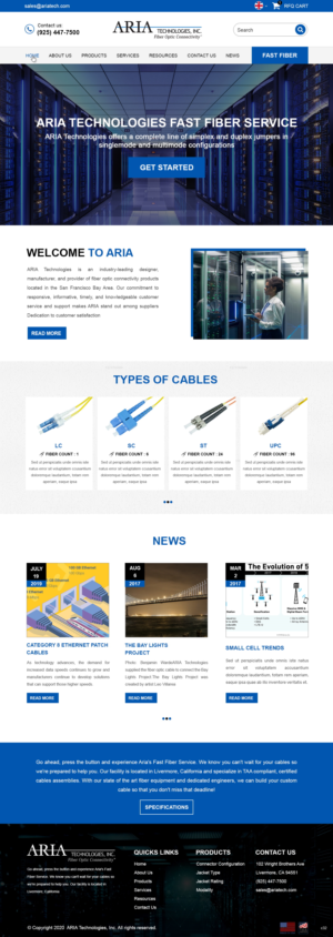 Diseño de Página de Aterrizaje por pb para FiberCablesDirect.com | Diseño: #23587934