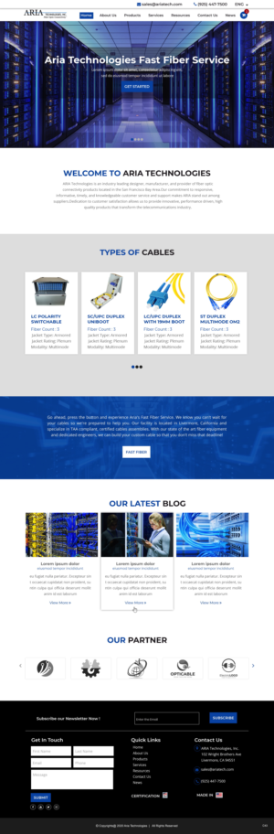 Diseño de Página de Aterrizaje por pb para FiberCablesDirect.com | Diseño: #23587950