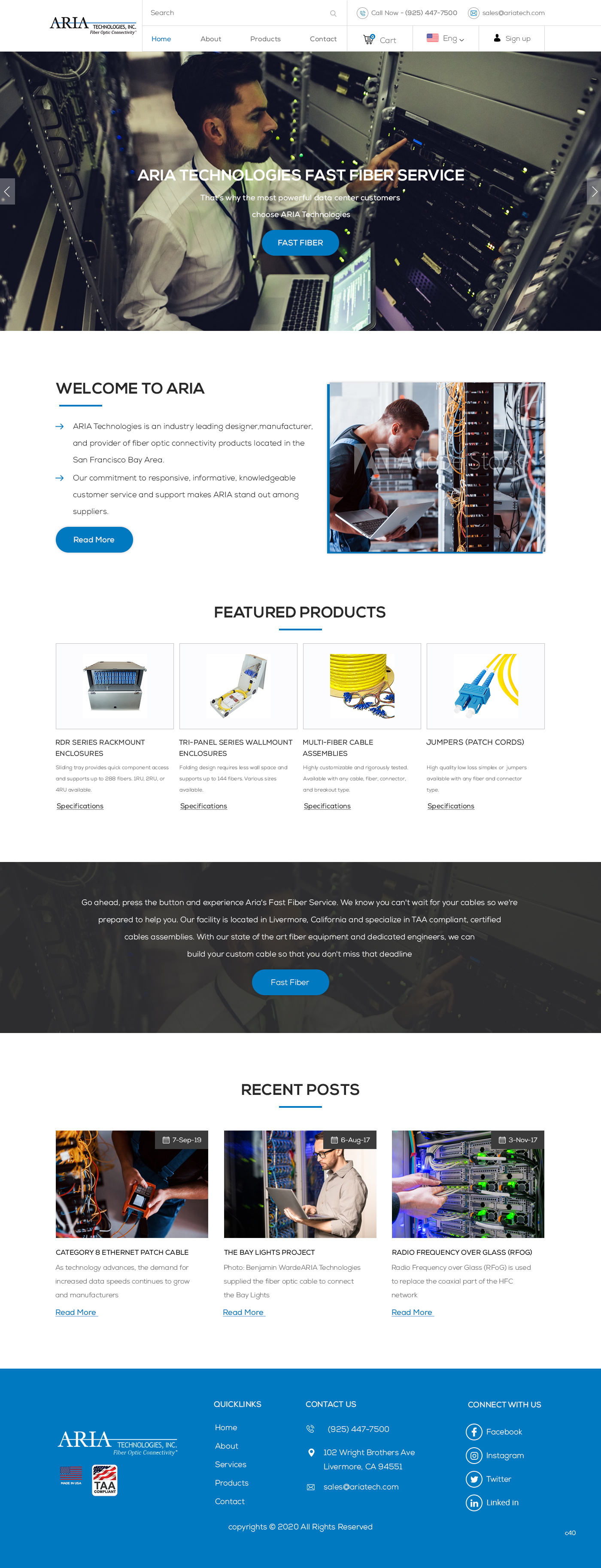 Landing Page Design by pb for FiberCablesDirect.com | Design #23587951