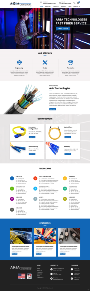 Diseño de Página de Aterrizaje por pb para FiberCablesDirect.com | Diseño: #23587953