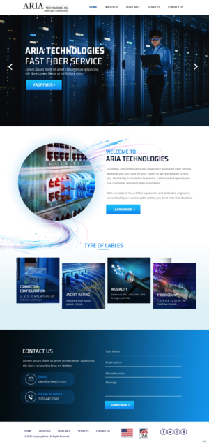 Diseño de Página de Aterrizaje por pb para FiberCablesDirect.com | Diseño: #23587955