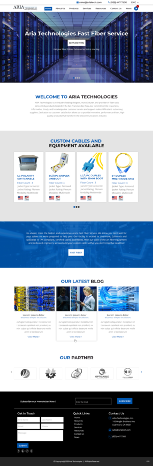 Diseño de Página de Aterrizaje por pb para FiberCablesDirect.com | Diseño: #23596351