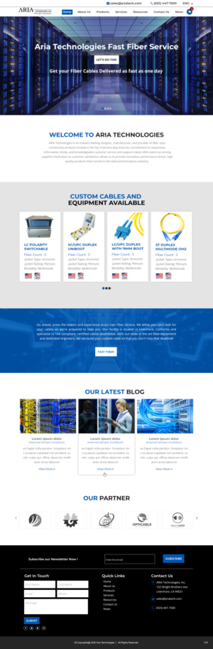 Diseño de Página de Aterrizaje por pb para FiberCablesDirect.com | Diseño: #23596791