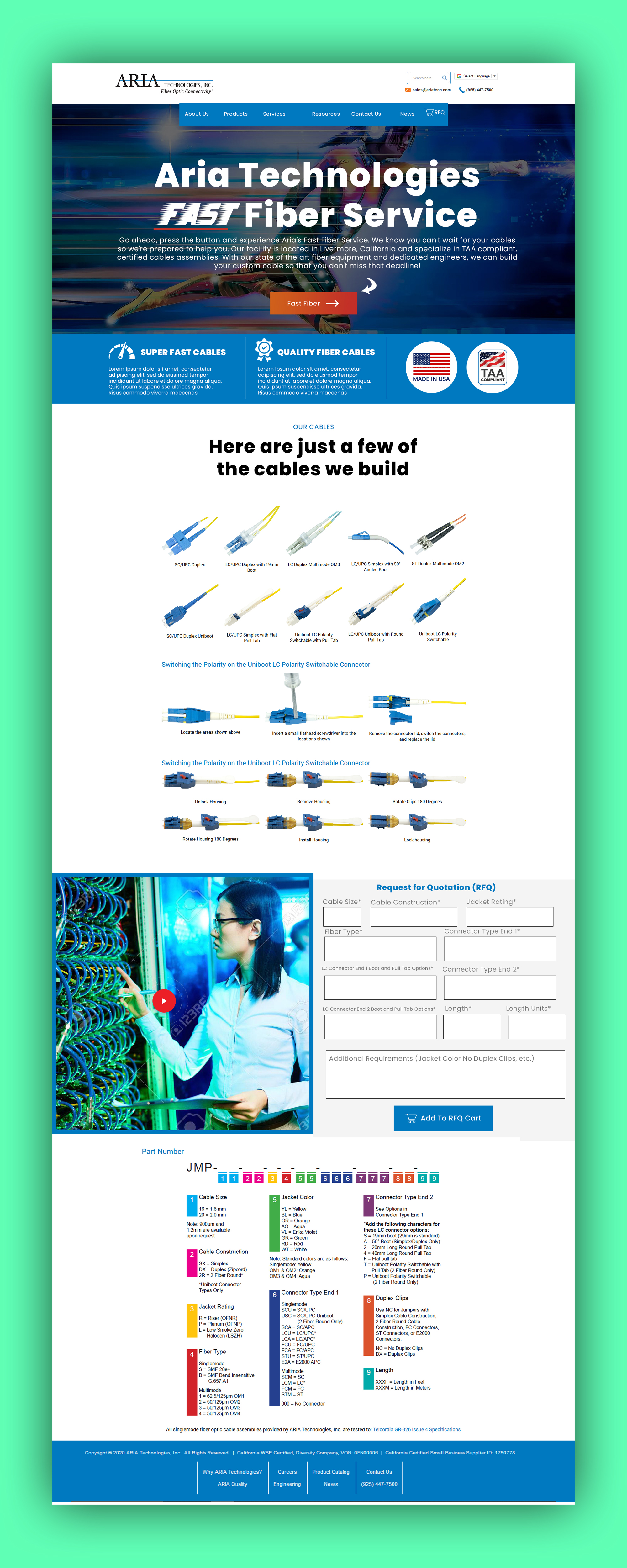 Landing Page-Design von nguruzzdng für FiberCablesDirect.com | Design #23621747