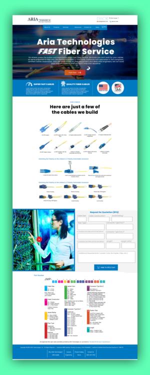 Landing Page-Design von nguruzzdng für FiberCablesDirect.com | Design #23621747