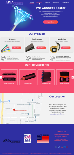 Landing Page-Design von uhaider461 für FiberCablesDirect.com | Design #23589159