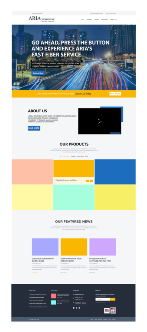 Landing Page-Design von manssourwassima für FiberCablesDirect.com | Design #23635922