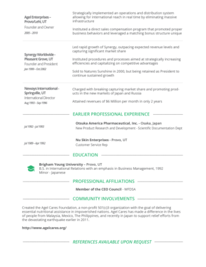 Resume Design by Vinicius_Paiva for Epic Global Inc | Design: #23629625