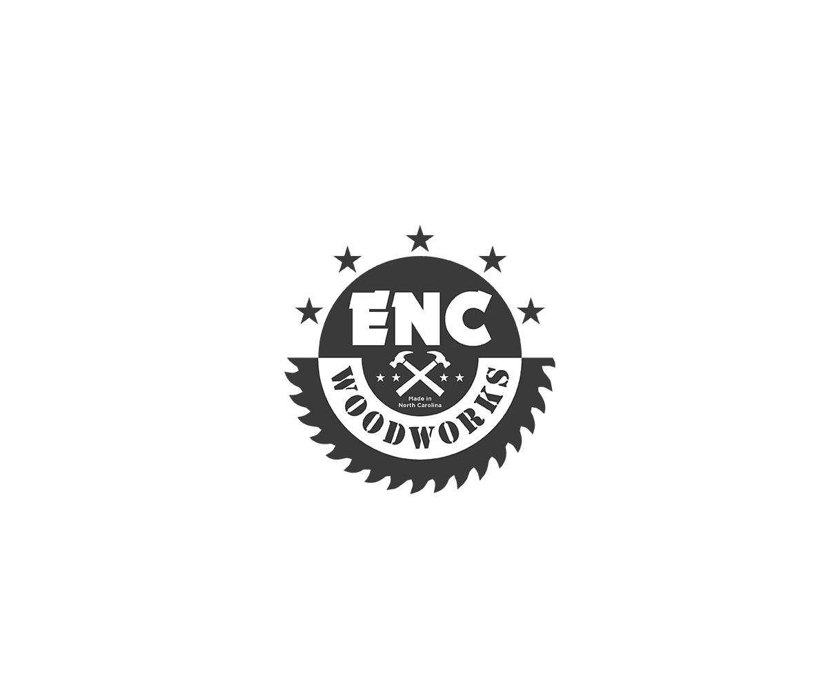 Bold, Masculine, Woodworking Logo Design for ENC Woodworking by