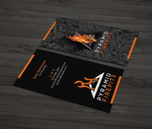 Pyramid Firepits Business Cards | Business Card Design by MDesign