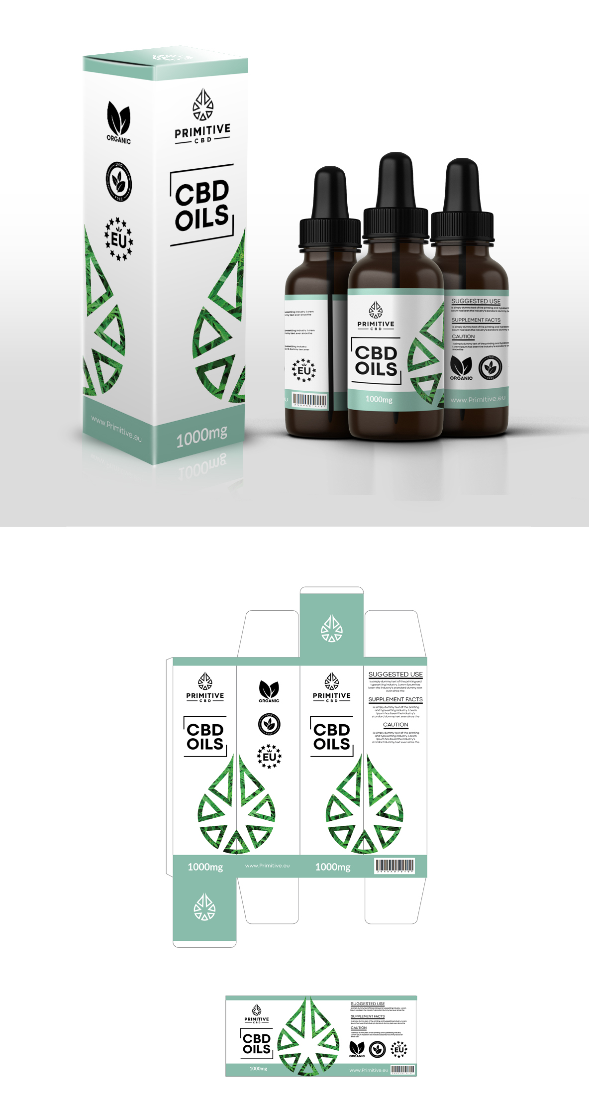 Packaging Design by RGraphic for Primitive CBD | Design #23630824