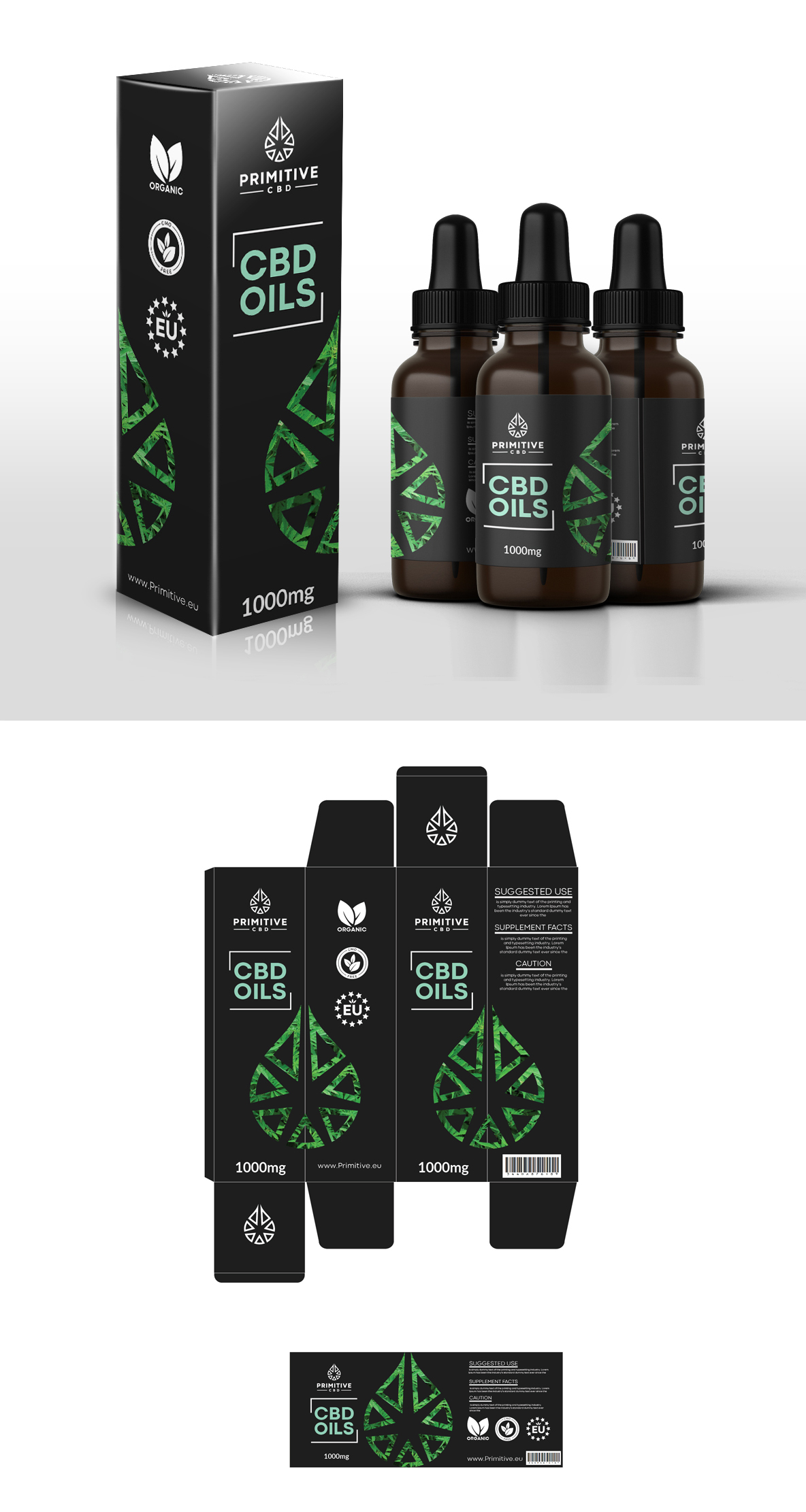 Packaging Design by RGraphic for Primitive CBD | Design #23630825
