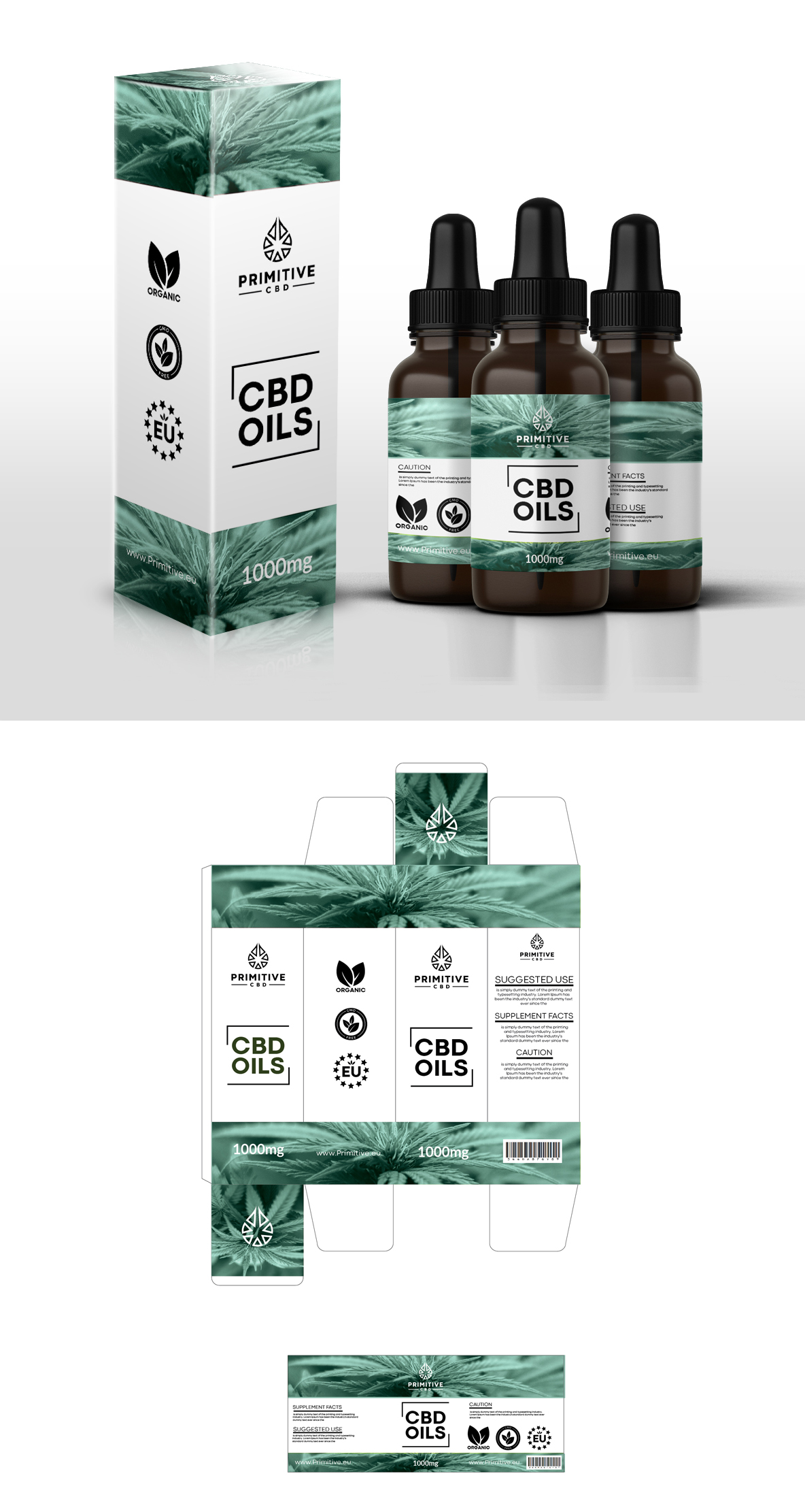 Verpackungs-Design von RGraphic für Primitive CBD | Design #23630827