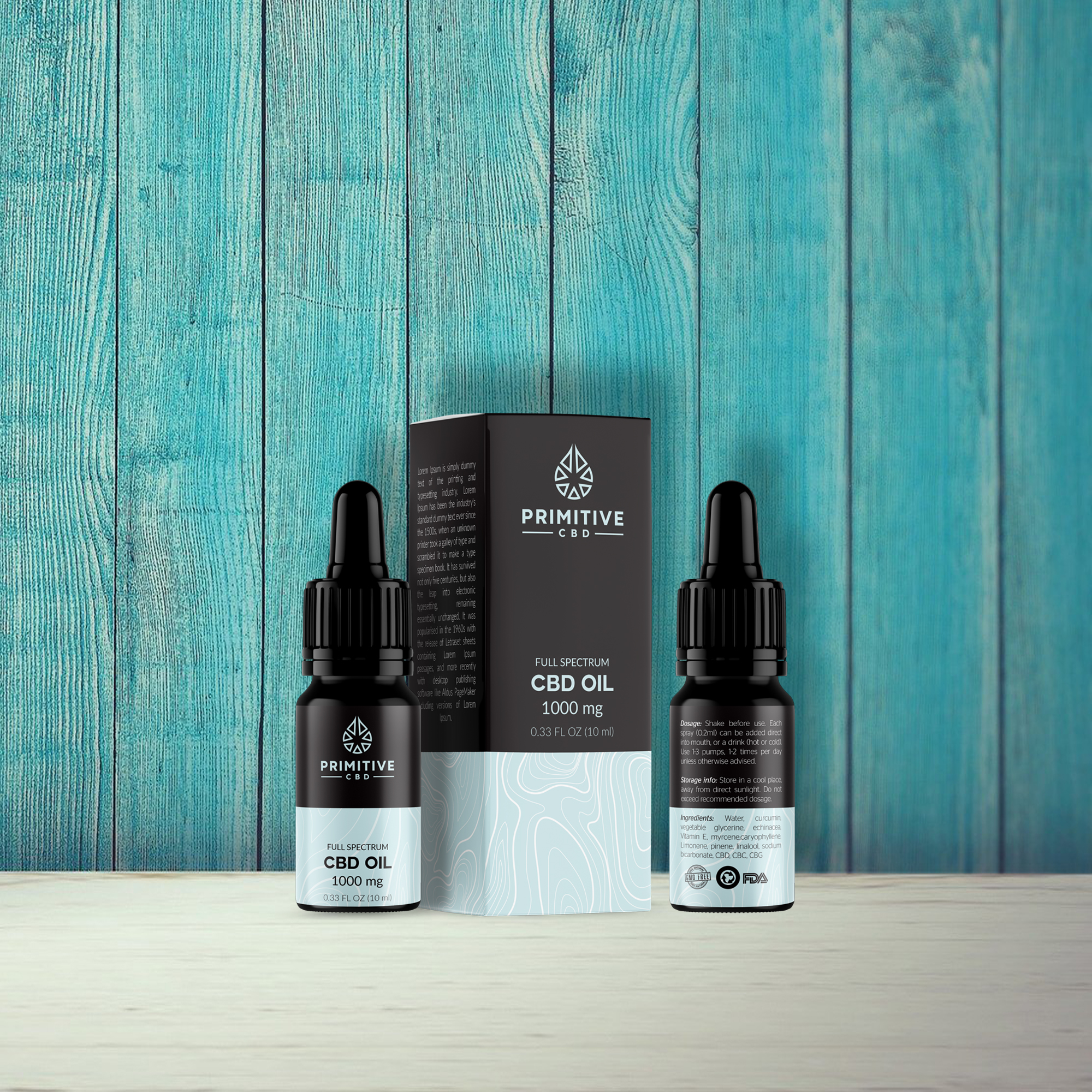 Packaging Design by Trayal for Primitive CBD | Design #23605094
