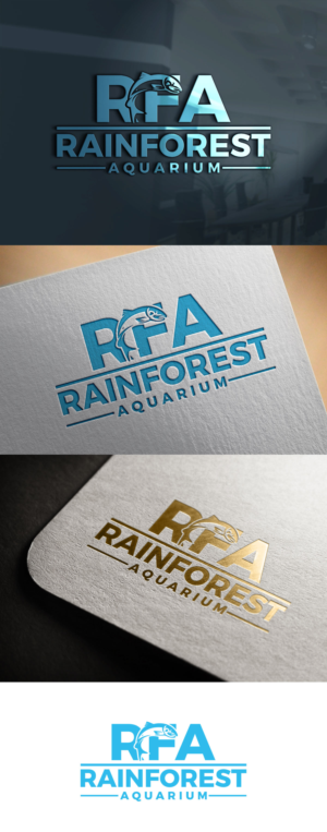 RFA - RAINFOREST AQUARIUM | Logo Design by stokes18