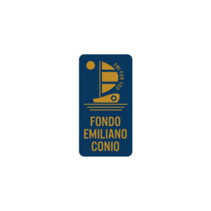 A stylized rendition of the words “Emi for you” or, alternatively, “Emi 4 you” as well as the words “Fondo Emiliano Conio” | Logo Design by simple mind