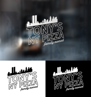 Tony's NY Pizza - Family Owned | Logo Design by H-H Arts