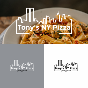 Tony's NY Pizza - Family Owned | Logo Design by ZiangArt_Studio