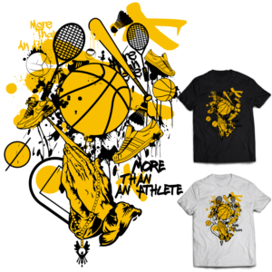 Blessed by the game ( T-Shirt Design) | Design de T-shirt par duatitik.std