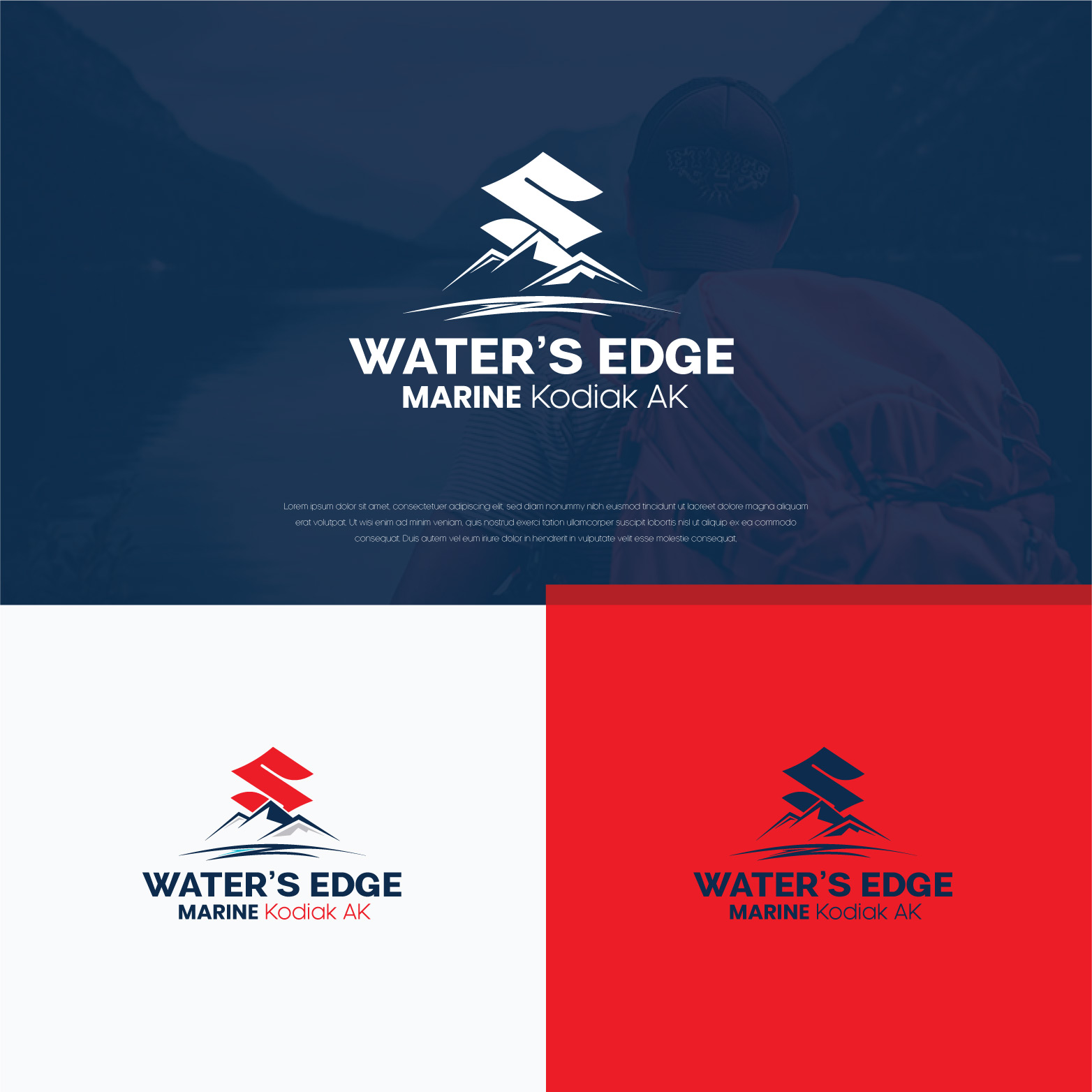 Diseño de Logo por Shigh5 para Water’s Edge Marine LLC  | Diseño #23599596
