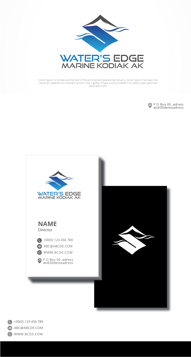 Diseño de Logo por graphicevolution para Water’s Edge Marine LLC  | Diseño #23601766
