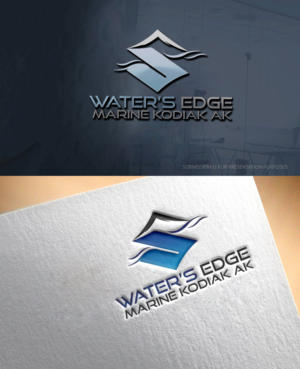 Logo Design by graphicevolution for Water’s Edge Marine LLC  | Design: #23601767