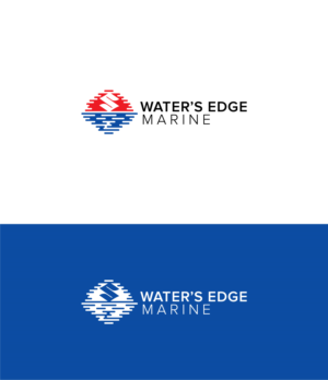 Logo Design by phosphorus for Water’s Edge Marine LLC  | Design: #23603354