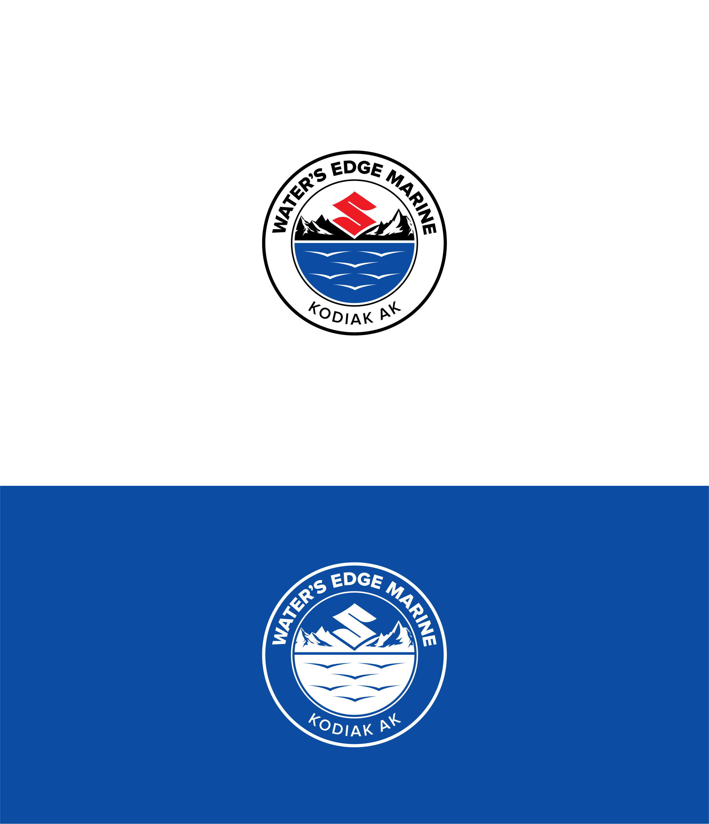 Logo-Design von phosphorus für Water’s Edge Marine LLC  | Design #23609117