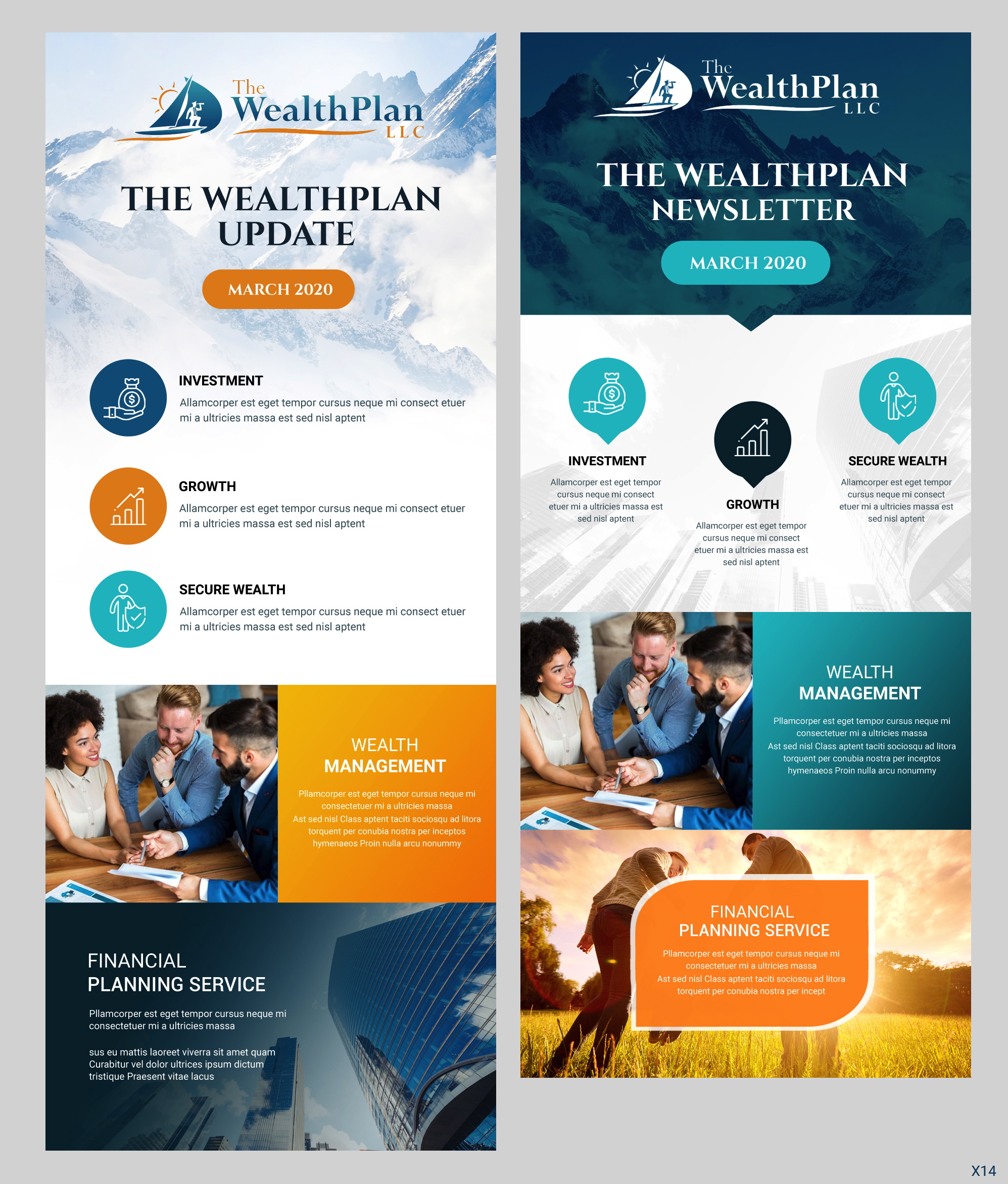 Newsletter Design by pb for The WealthPlan | Design #23602984
