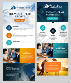 Newsletter Design by pb for The WealthPlan | Design: #23602984