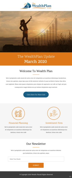Newsletter Design by pb for The WealthPlan | Design: #23608766