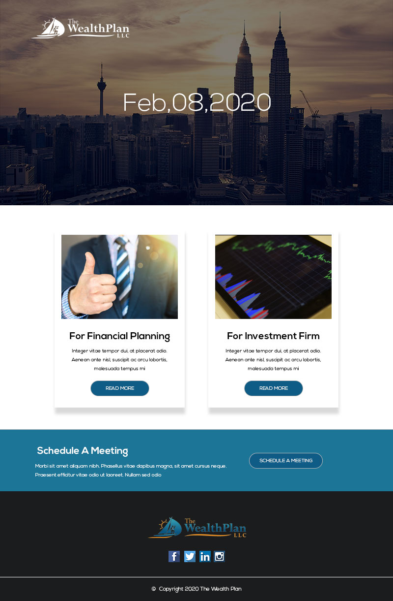 Newsletter Design by Jarry199776 for The WealthPlan | Design #23640843