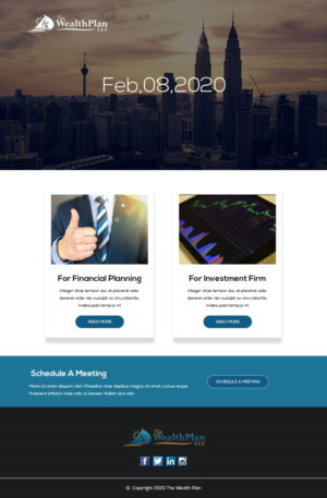 Newsletter Design by Jarry199776 for The WealthPlan | Design: #23640843