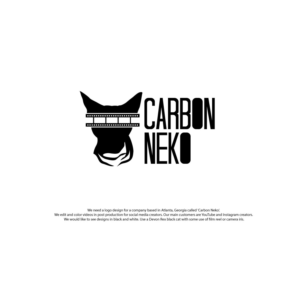 Carbon Neko | Logo Design by AbhishekkM'24