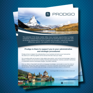 Flyer Design by uk for Prodigo Sàrl | Design: #23604340