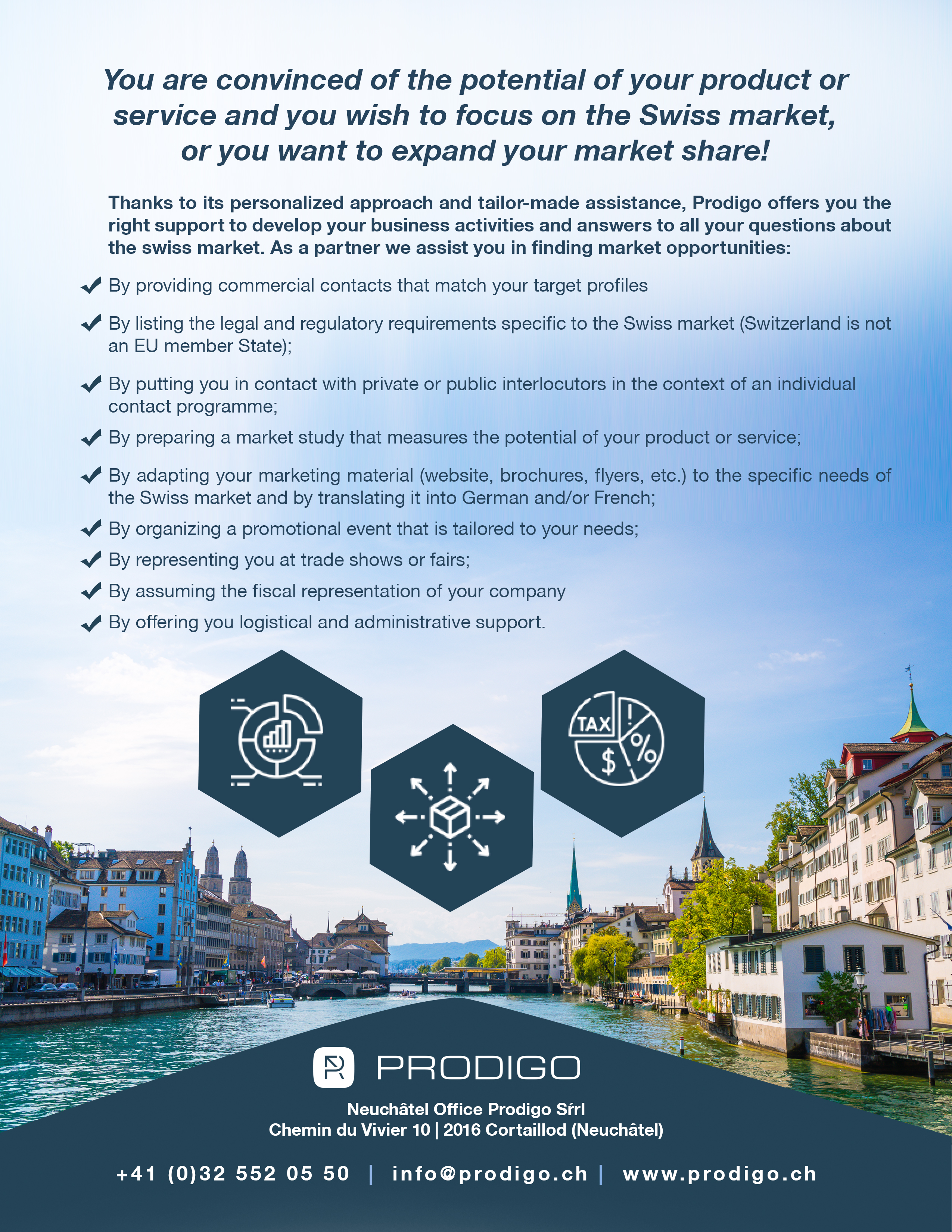 Flyer Design by uk for Prodigo Sàrl | Design #23805953