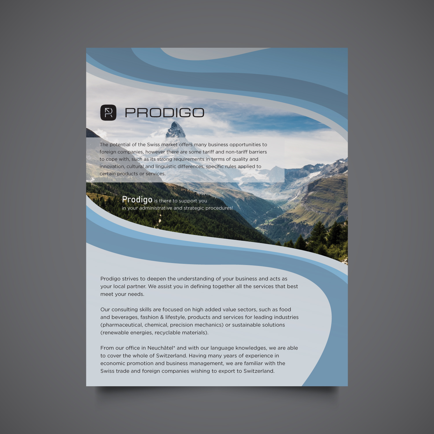 Flyer Design by Louie Fuentes | Manobo Graphic Design Services for Prodigo Sàrl | Design #23600531