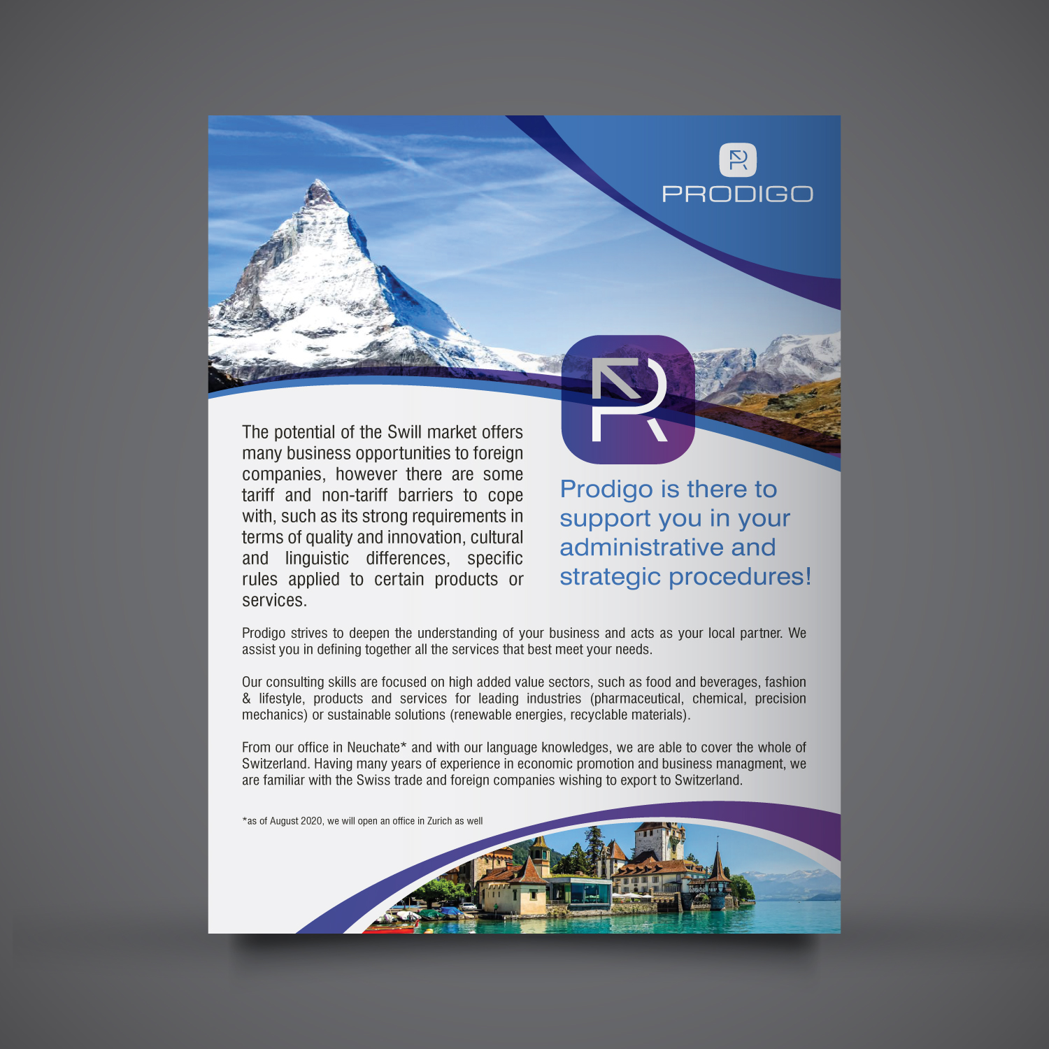 Flyer Design by Louie Fuentes | Manobo Graphic Design Services for Prodigo Sàrl | Design #23645877