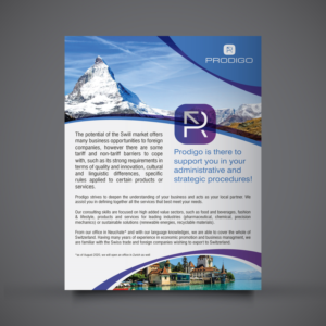 Flyer Design by Louie Fuentes | Manobo Graphic Design Services for Prodigo Sàrl | Design: #23645877