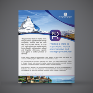 Flyer Design by Louie Fuentes | Manobo Graphic Design Services for Prodigo Sàrl | Design: #23645878