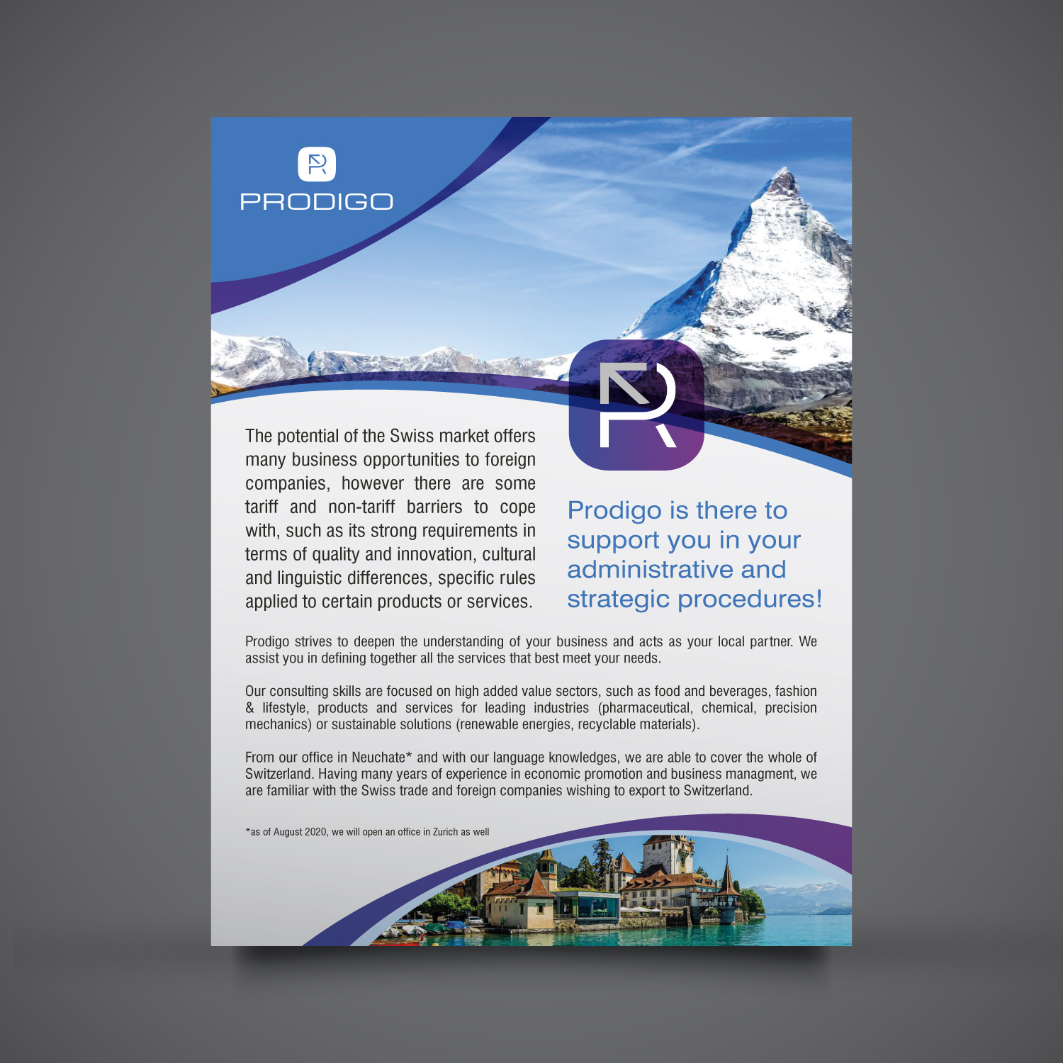 Flyer Design by Louie Fuentes | Manobo Graphic Design Services for Prodigo Sàrl | Design #23645916